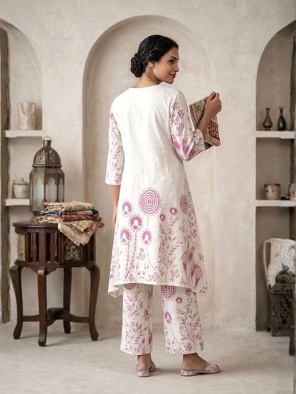 Vanya Plum Cotton co-ord Set
