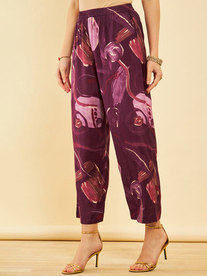 Dhiyona SO Women's Women Printed Regular Kurta with Trousers