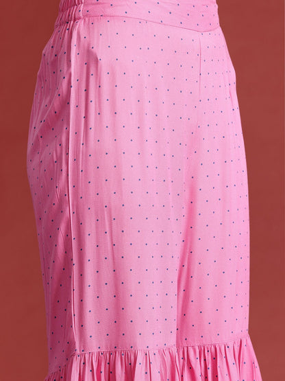 Dhiyona AN Floral Printed Regular Kurti with Sharara & With Dupatta