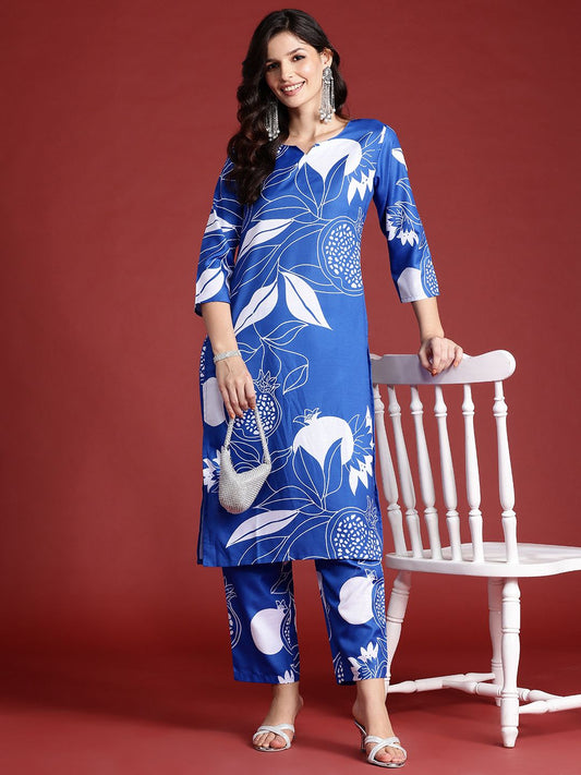 Floral Printed Kurta with Trousers
