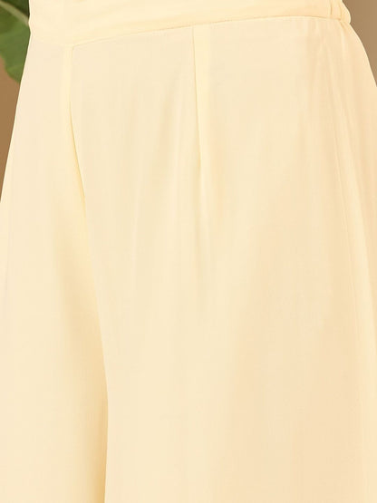 Dhiyona IN Women Layered Kurta with Palazzos & With Dupatta