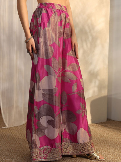 Women Floral Printed Regular Kurta with Palazzos & With Dupatta