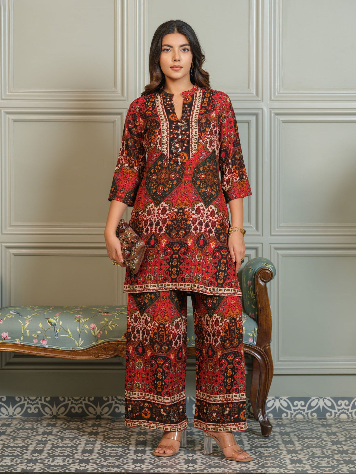 Tashvika carmen Printed Co-ord Set
