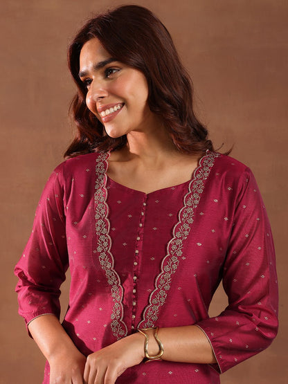 Dhiyona LL Women Ethnic Motifs Embroidered Kurta with Palazzo & Dupatta