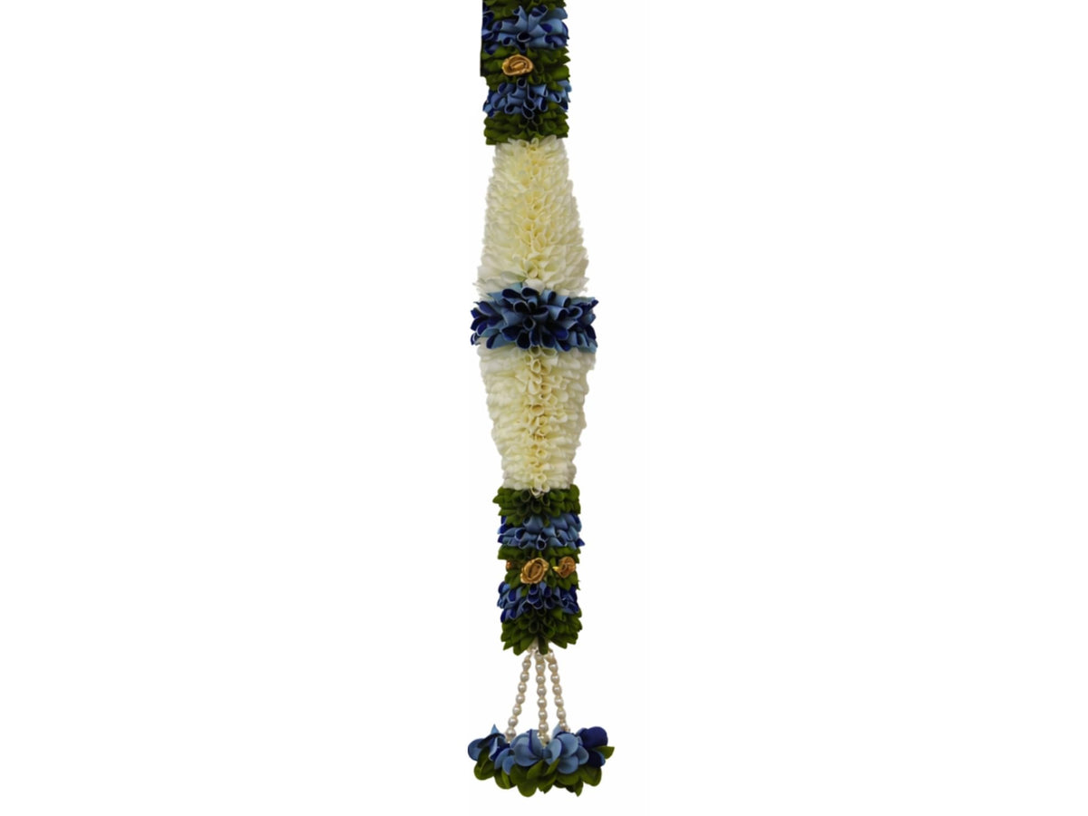 Orange & Green Hanging Artificial Flower Toran for Main Door Entrance, Reusable Thoran for Pooja Mandir, Living Room & Home Décor, Bandarwal for Festival Decoration (42x25 inch)