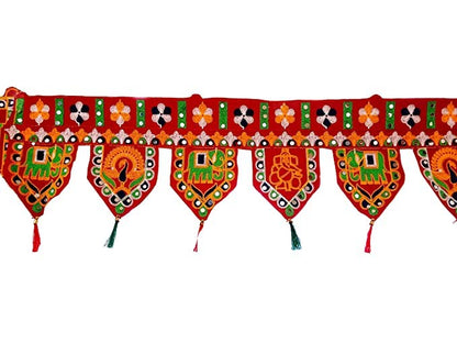 Handmade Toran Toranam Bandarwal Wall Door Hanging Ornaments for Main Gate Entrance, Home Office Diwali New Year Decorations, Home Decorative Items