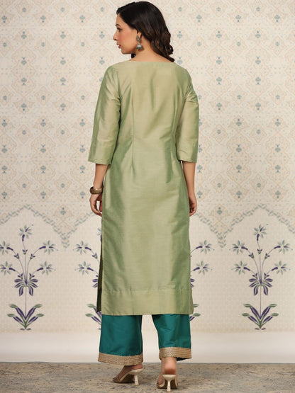 Dhiyona OD  Round Neck Kurta With Palazzos