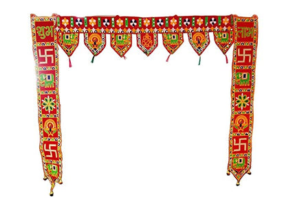 Handmade Toran Toranam Bandarwal Wall Door Hanging Ornaments for Main Gate Entrance, Home Office Diwali New Year Decorations, Home Decorative Items