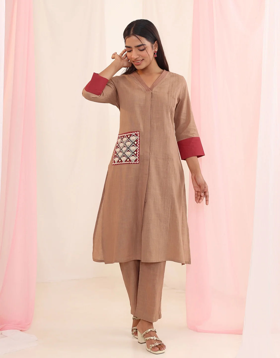 Purna mousse cotton co-ord set