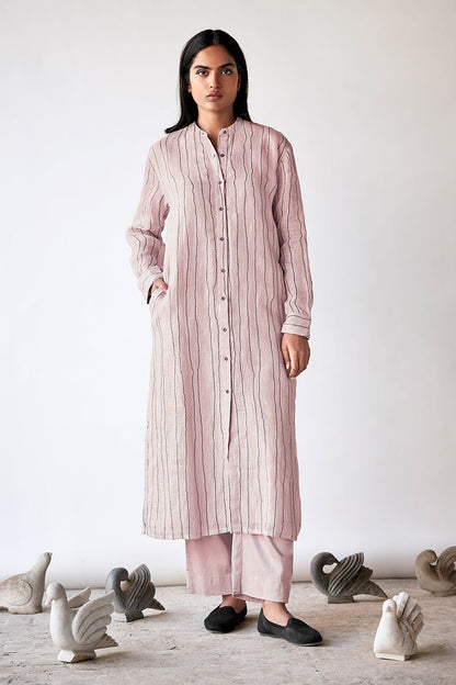 Women's Mushroom Cream Linen Co-ord Set