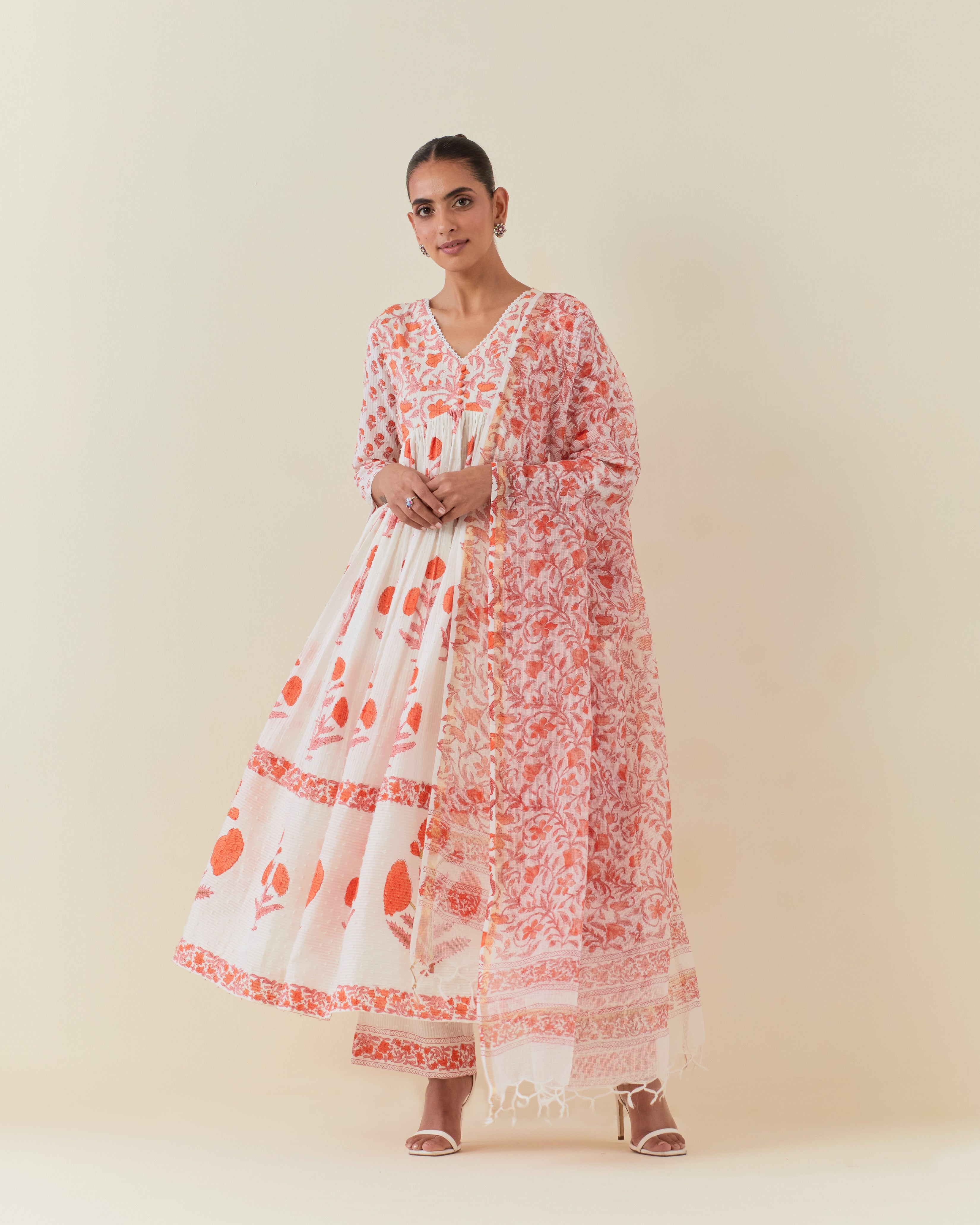 Samragi Kesari Pure Cotton Premium Suit Set