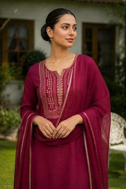 Nayana Kurta-Pants & Dupatta Set
