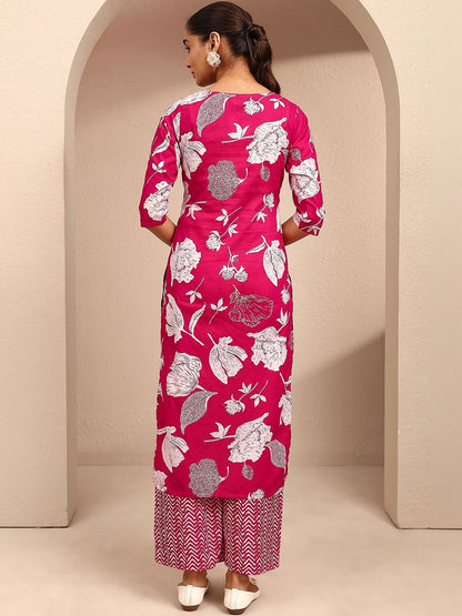 Women Floral Printed Regular Kurta with Palazzos