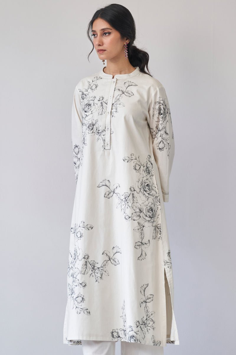 Women's Pristine Cotton Printed Salwar Suit