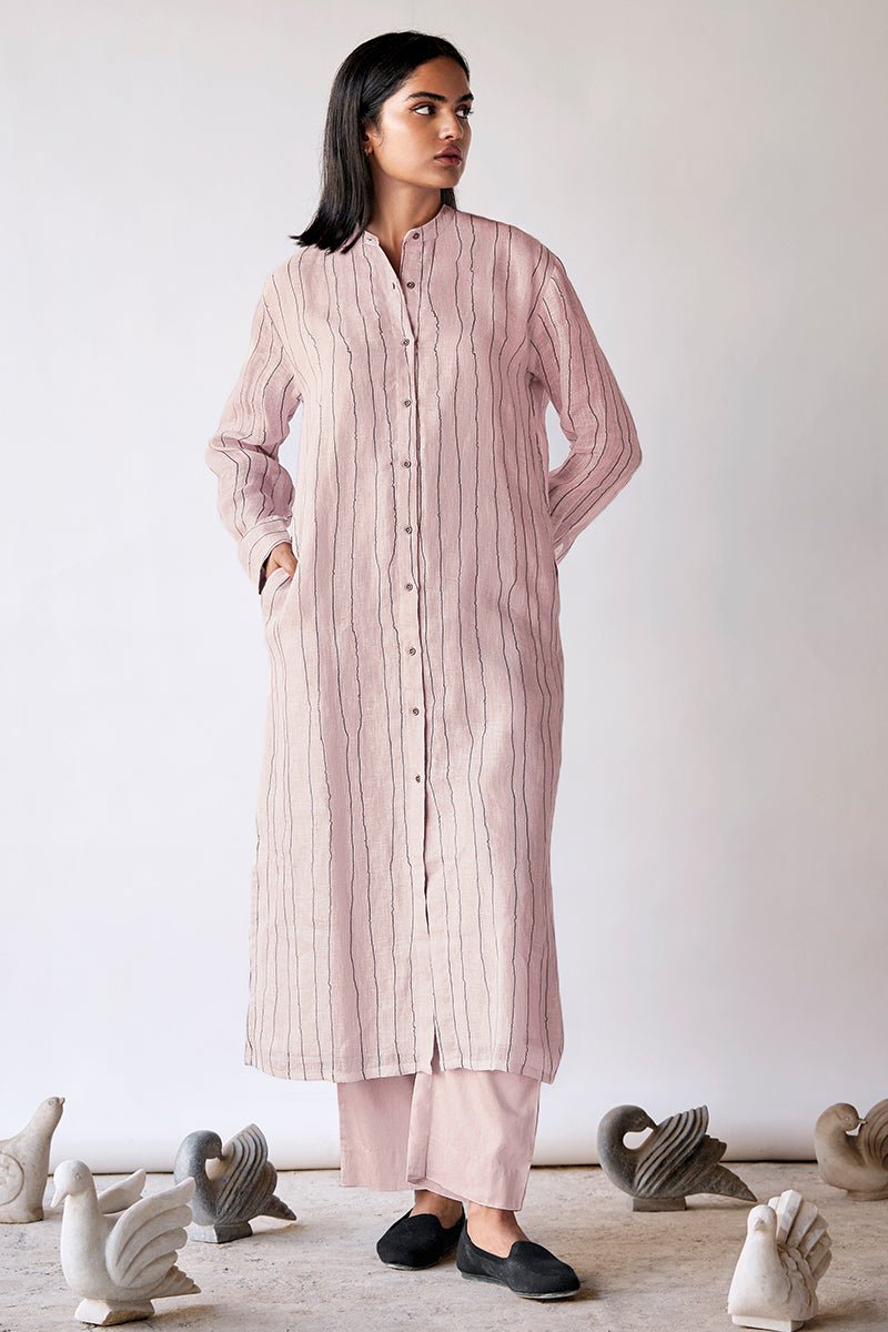 Women's Mushroom Cream Linen Co-ord Set