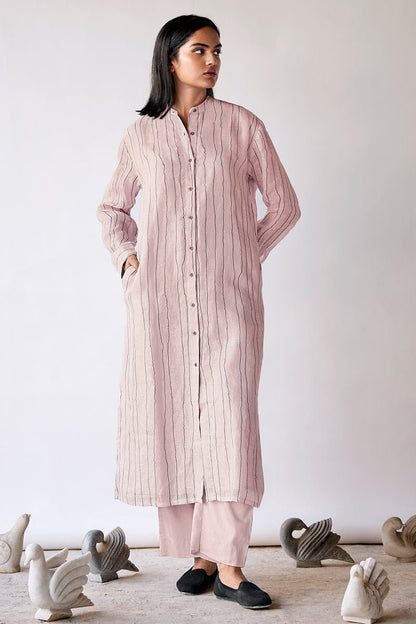 Women's Mushroom Cream Linen Co-ord Set