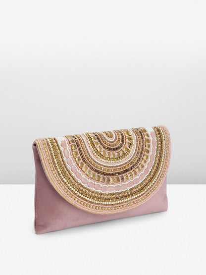 Dhiyona NR Embroidered Embellished Purse Clutch