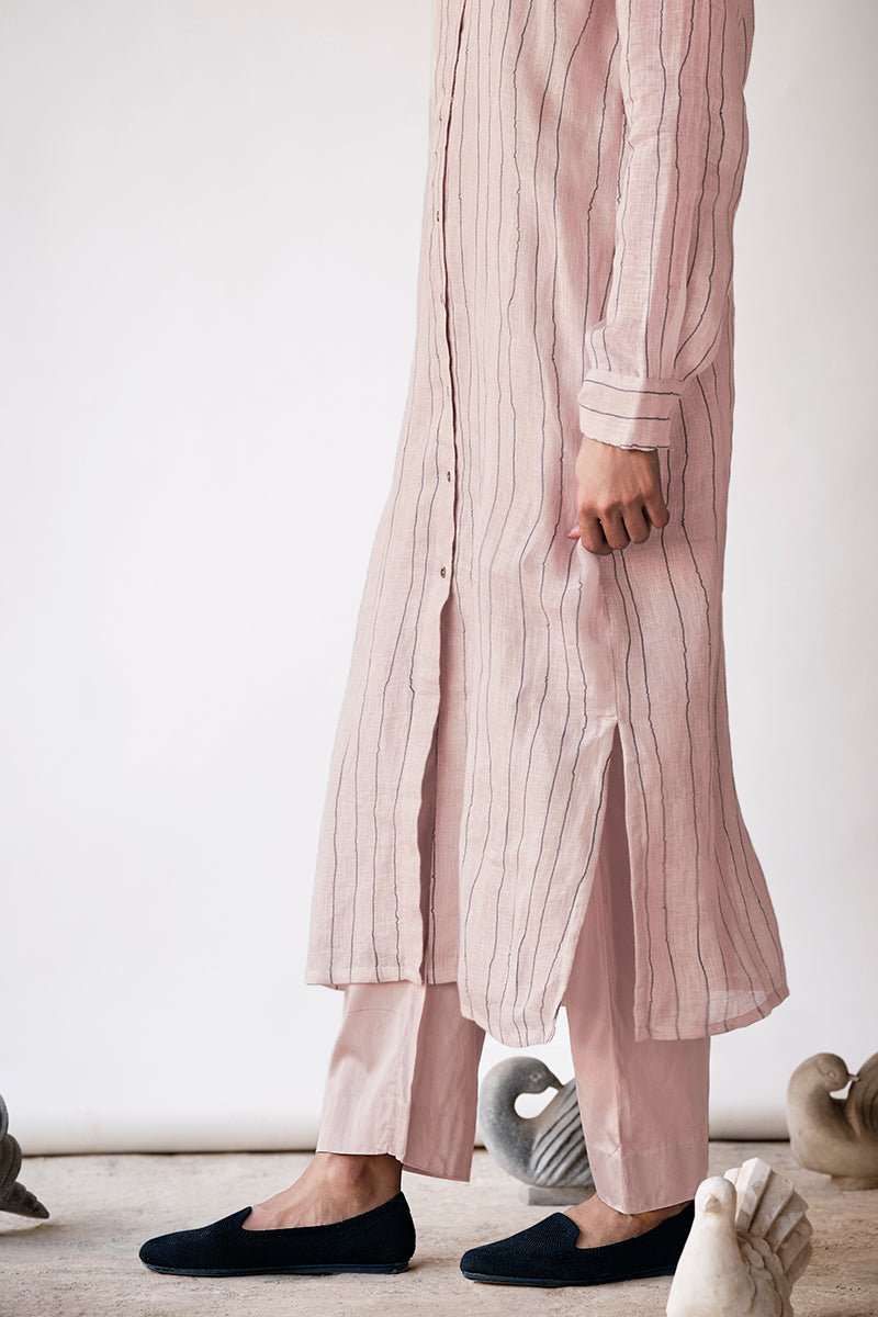 Women's Mushroom Cream Linen Co-ord Set