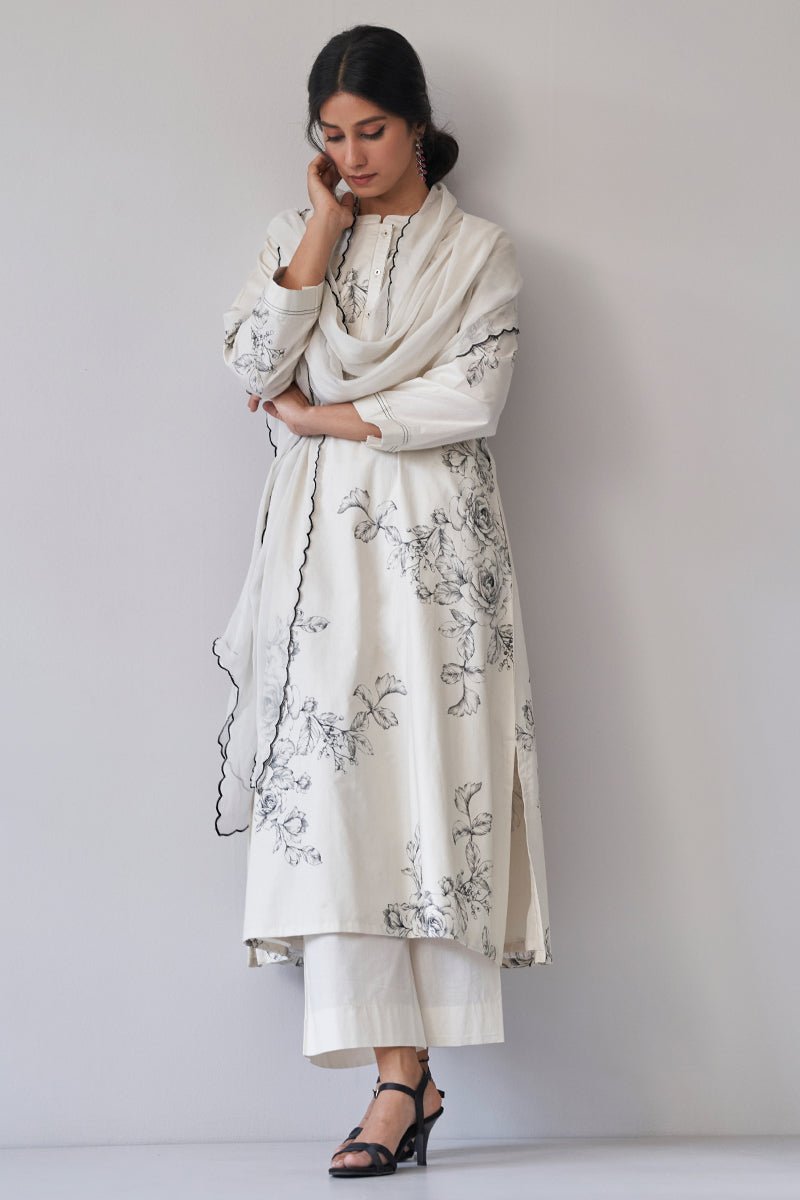 Women's Pristine Cotton Printed Salwar Suit