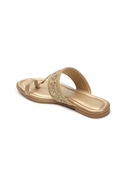 Dhiyona AK Ethnic Embellished One Toe Flats