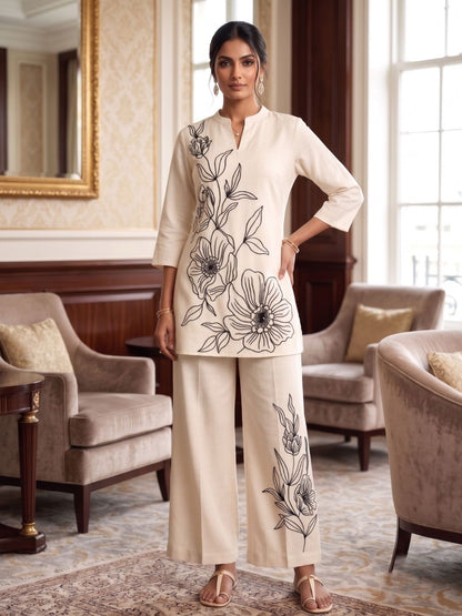 Asmi Frost Embroidered Co-ord Set
