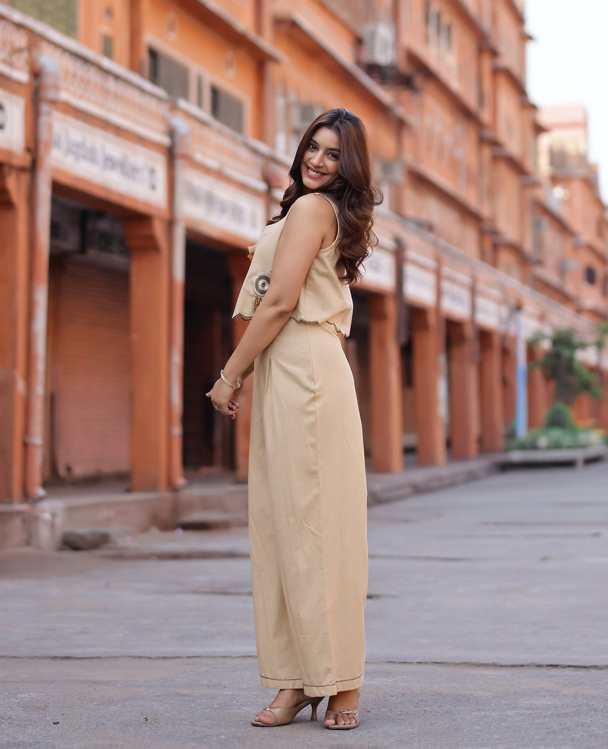 Breeze Beige Flex Coord Set