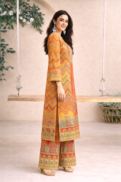 Morni amber full work suit set