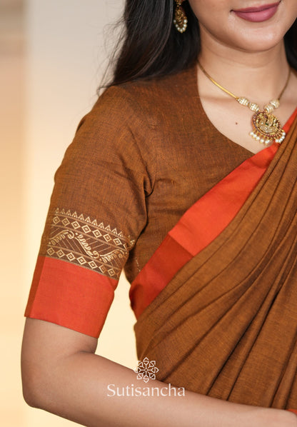 Dhiyona SS The Weaver's Touch: Pure Bengal Cotton Saree with Timeless Appeal