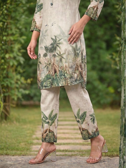Shanti Fauna Printed Work Co-ord Set