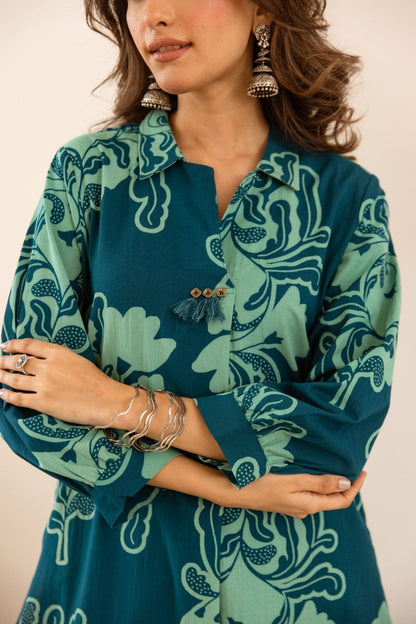 Karen spring cotton kurta pant set