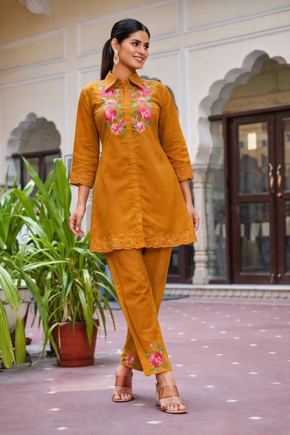 Darika Sunrise Embroidered Co-ord Set