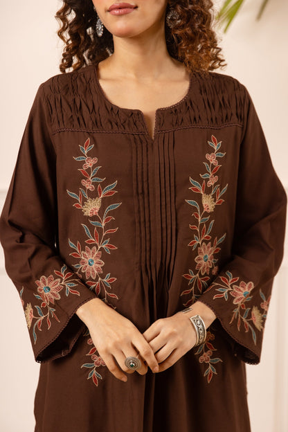Karen fali embroidery cotton co-ord set