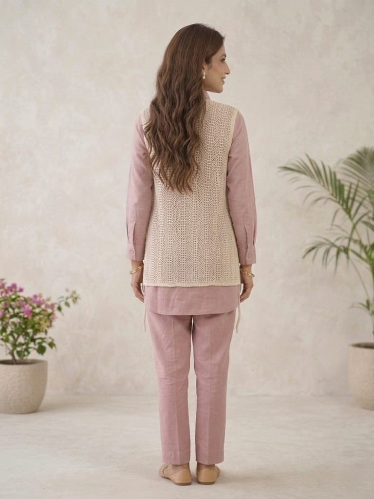 Mihika taffy embroidery co-ord set