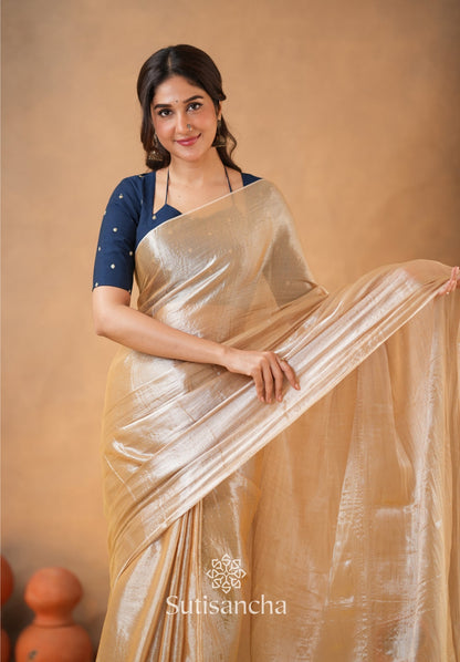 Dhiyona SS Ivory Gold Horizon – Flowing with Regal Charm