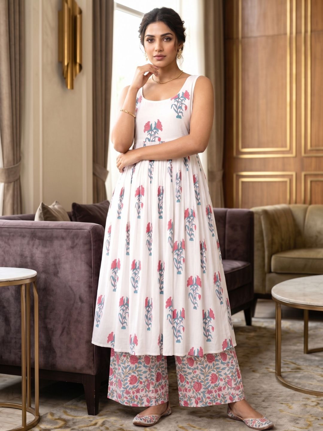 Samragi Pearl Pure Cotton Premium Suit Set