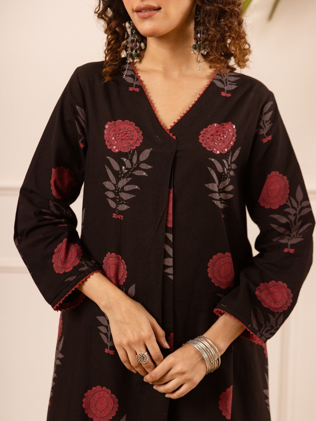 Karen Noir Cotton Kurta Pant set
