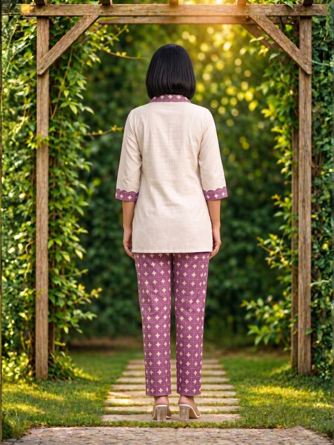 Vibha Raisin Printed Co-ord Set