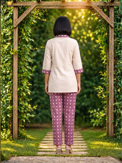 Vibha Raisin Printed Co-ord Set
