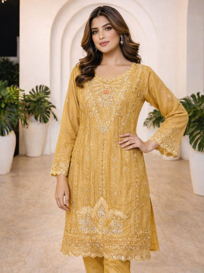 Mayuri Turmeric Full Work Suit Set