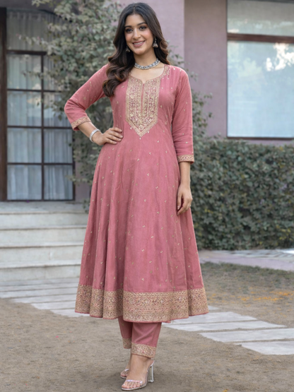 Shanti Flamingo Full Work Suit Set