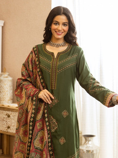 Karen sage embroidery cotton suit set