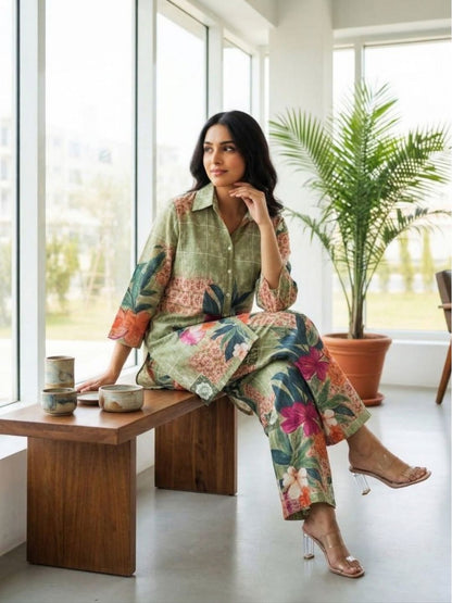 Akshara kelly printed Cotton co-ord set