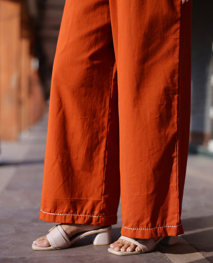 Petal Rust Orange Flex Coord Set