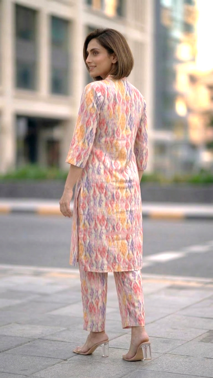 Bindiya Candy Linen Kurta Pant set
