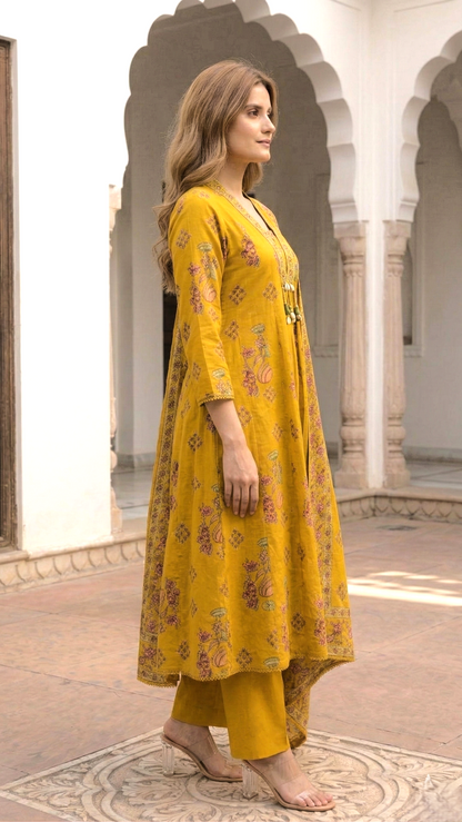 Vairagi Amber Printed Work Suit Set