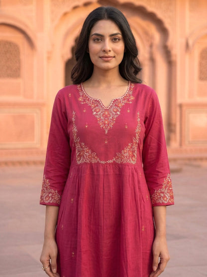 Chandri Mandy Embroidered Kurta Pant Set