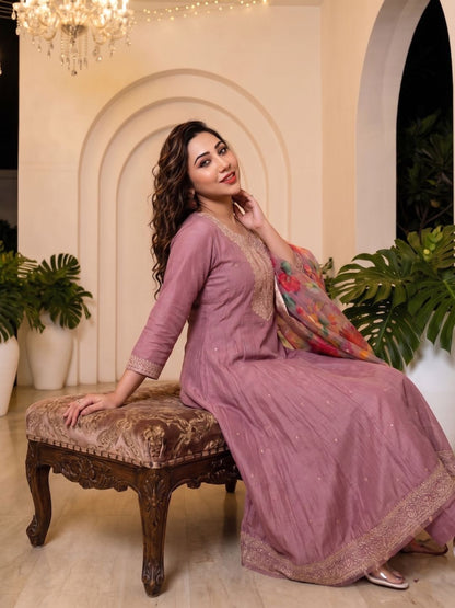 Shanti Salmon Full Work Suit Set