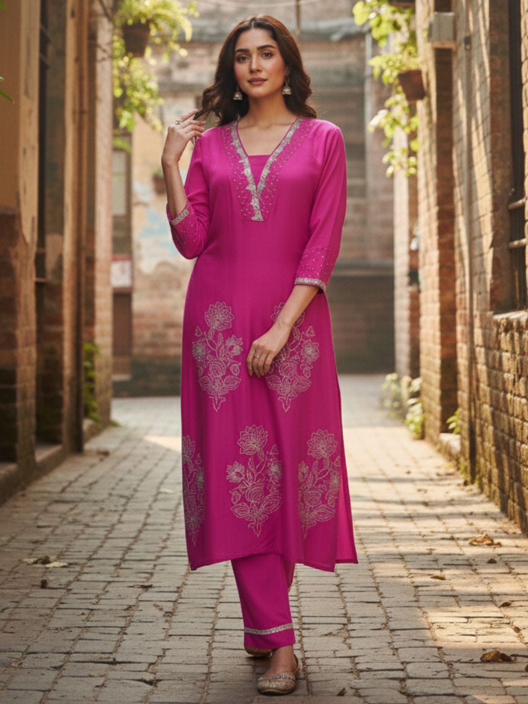 Albeli Rose Premium Work Suit Set