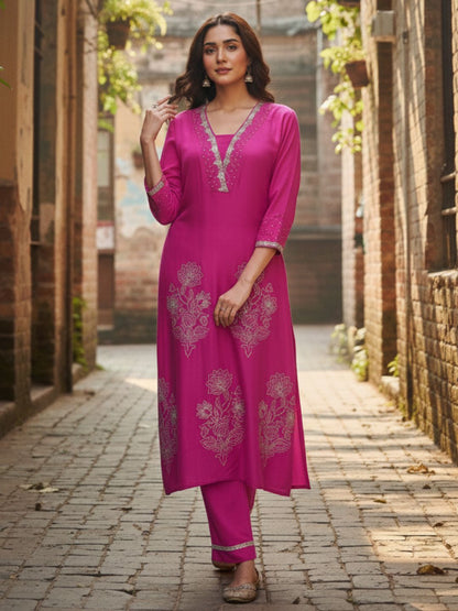 Albeli Rose Premium Work Suit Set