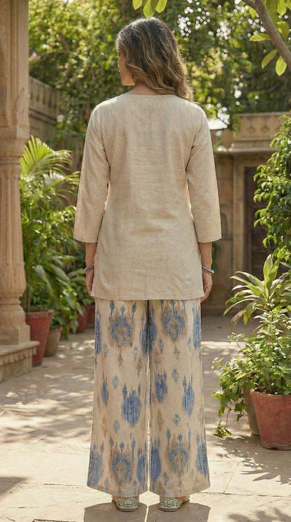 Tuscan cobalt cotton co-ord set